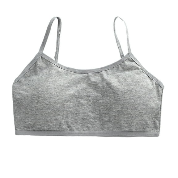 Uccdo Girls Seamless Training Bra Casual Wireless Padded Bra Bralette Sports Bra, One Size, 8-16T