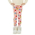 thumbnail image 1 of Uccdo Girls Winter Thicken Fleece Lined Leggings Toddler Teenage Girl Warm Floral Tights Stretchy Long Pants 3-13Y, 1 of 7