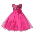 thumbnail image 1 of Uccdo Kids Girls Formal Dresses Flower Girl Sequin Tulle Party Prom Ball Gown Dress 1-10T, 1 of 5