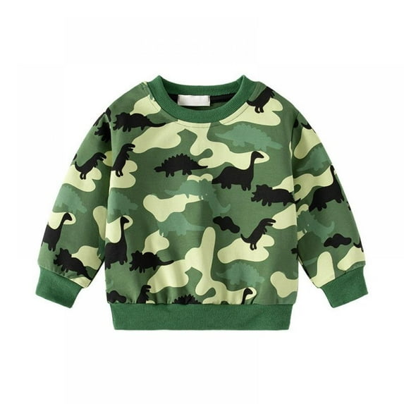 Uccdo Kids Toddler Boys Camouflage Jackets Casual Hoodie Sweatershirt Pullover 1-7 Years