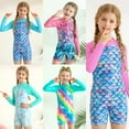 thumbnail image 1 of Uccdo Little Girls Long Sleeve Rashguard One-Piece Swimsuit, Kids Zipper Bathing Suit Beach Surfing Swimwear, Size 4-9 Years, 1 of 8