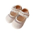 thumbnail image 1 of Uccdo Little Girls Mary Jane Dance Shoes Kids Summer Lace Mesh Party Dress Shoes 1-8T, 1 of 7