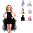 thumbnail image 1 of Uccdo Little Girls Sleeveless Swallowtailed Tulle Dresses Wedding Bridesmaid Ball Gown Pageant Party Dress, 1-10T, 1 of 7