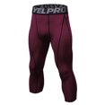 thumbnail image 1 of Uccdo Men's Compression 3/4 Capri Pants Baselayer Cool Dry Sports Running Yoga Tights, 1 of 2