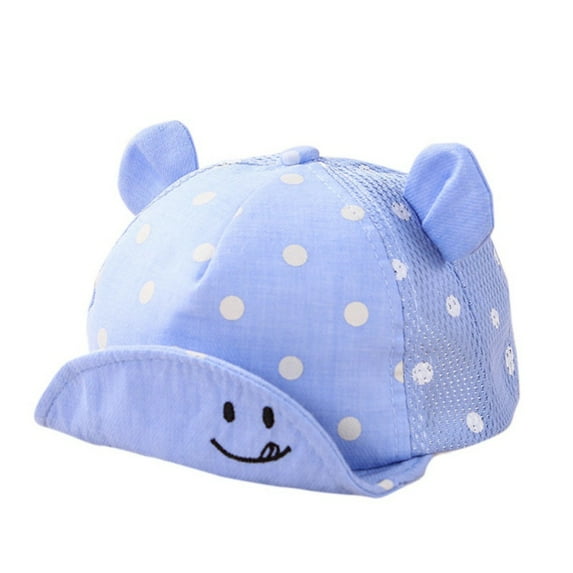 Uccdo Newborn Baby Girls Boys Mesh Baseball Caps Summer Hats Kids Cute Dotted Sun Hat, 6-24M