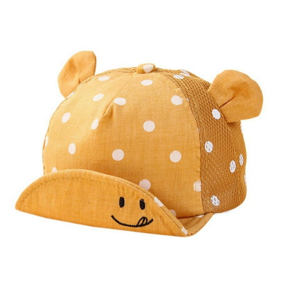 Uccdo Newborn Baby Girls Boys Mesh Baseball Caps Summer Hats Kids Cute Dotted Sun Hat, 6-24M