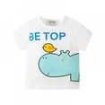 thumbnail image 1 of Uccdo Summer Boys Cotton Short Sleeve Tee Shirt Breathable Kids Tops Boys Clothes Fashion Cartoon Dinosaur Tops,2-7 Years,1 Pc, 1 of 2