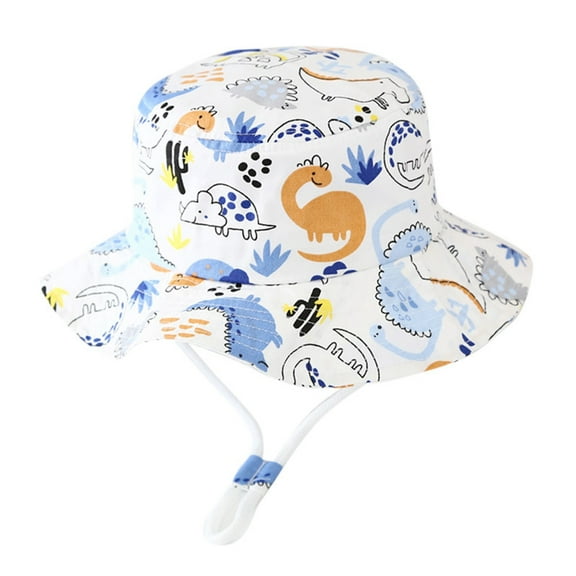 Uccdo Summer Toddler Baby Boys Girls Cartoon Print Bucket Hats Caps Kids Sun Hat Headwear, 1-6 Year