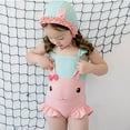 thumbnail image 1 of Uccdo Toddler Boys Girls Cartoon One Piece Rashguard Swimsuits Kids Beach Sunsuit Swimwear 1-7T, 1 of 6