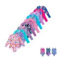 thumbnail image 1 of Uccdo Toddler Girls One-Piece Swimsuit Rashguard Swimwear Kids Long Sleeve Zipper Bathing Suit 2-7T, 1 of 8