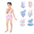 thumbnail image 1 of Uccdo Toddler Girls One-Piece Swimsuits, Baby Girl Ruffled Tulle Princess Bathing Suit Swimwear, 1-7 Years, 1 of 7