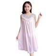 thumbnail image 1 of Uccdo Women Sexy Satin Lace Pajamas Nightdress Lingerie Lace Sleepwear, 1 of 3