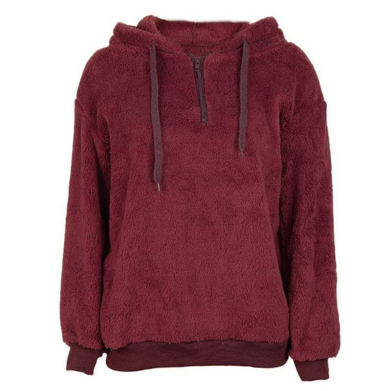 Walmart womens top sherpa pullover