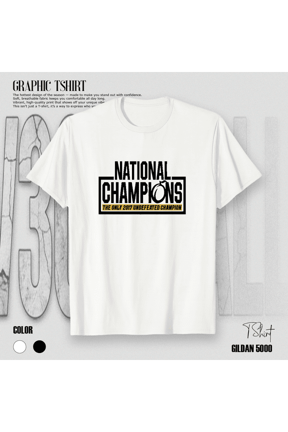 Ucf 2017 National Champions Football Knights Undefeated Tee Unisex T-Shirt V18434, up to size 5XL