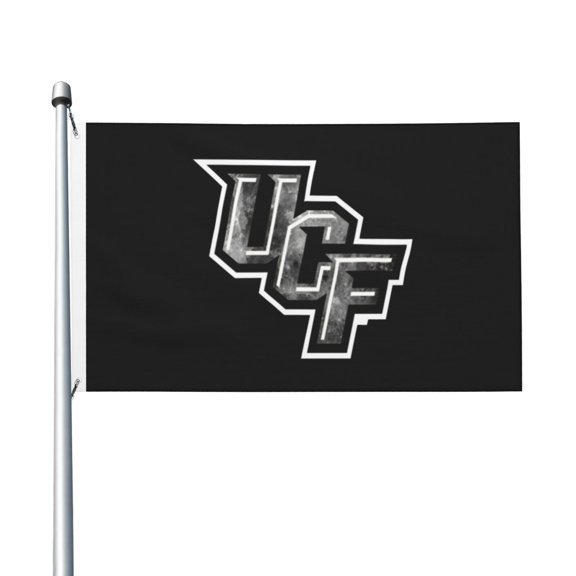 Ucf Moon 3x5 Ft Flag Double Sided Indoor Outdoor Double Stitched Polyester Flag With 2 Grommets-Both Side Can Be Read