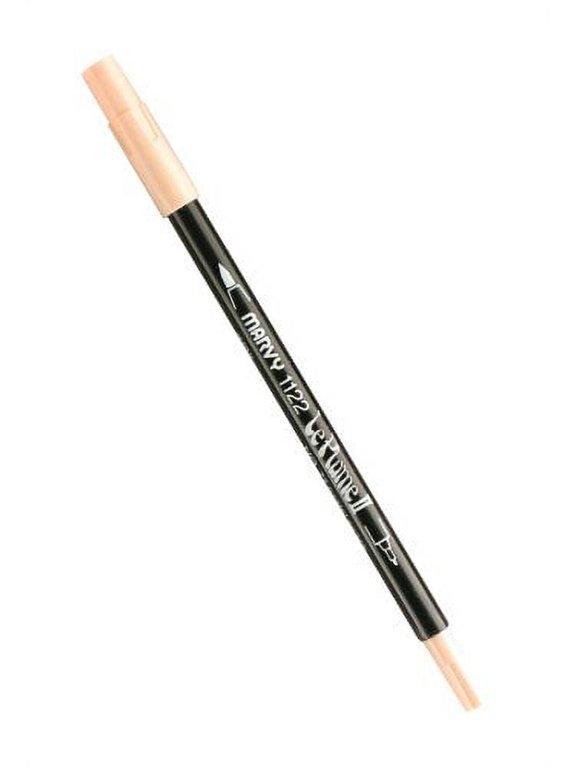 1122-C-77 Marvy Extra Fine Tip Le Plume II Double Ender Marker Pen, Pastel Peach