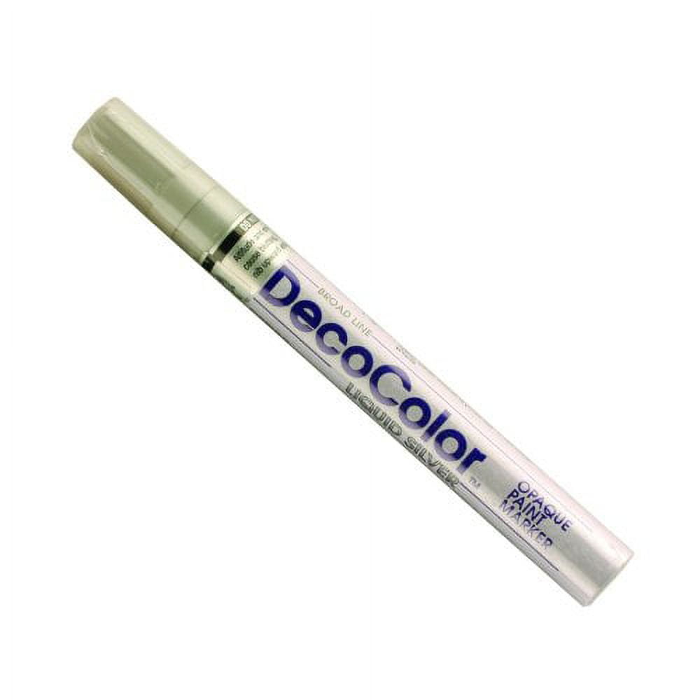 Uchida 300-C-SLV Marvy Deco Color Broad Point Paint Marker, Silver