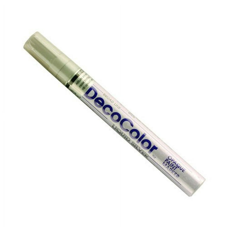 Uchida 300-S Marvy Deco Color Broad Point Paint Marker, Silver