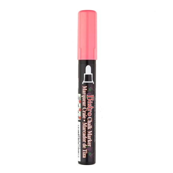Uchida Bistro Chalk Marker, Broad, Fluorescent Red