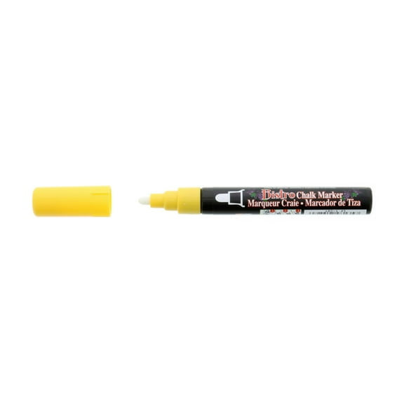 Uchida Bistro Chalk Marker, Broad, Yellow