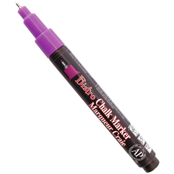Marvy Uchida Bistro Chalk Marker - Fluorescent Violet, Extra Fine