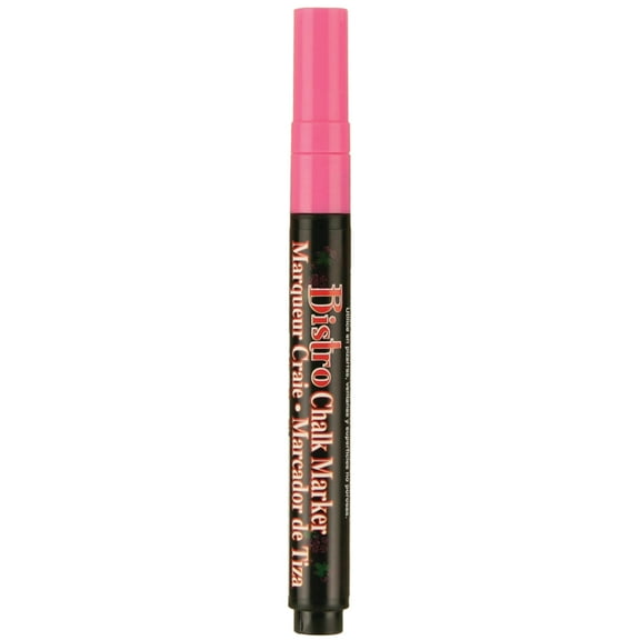 Uchida Bistro Chalk Marker, Fine, Fluorescent Pink