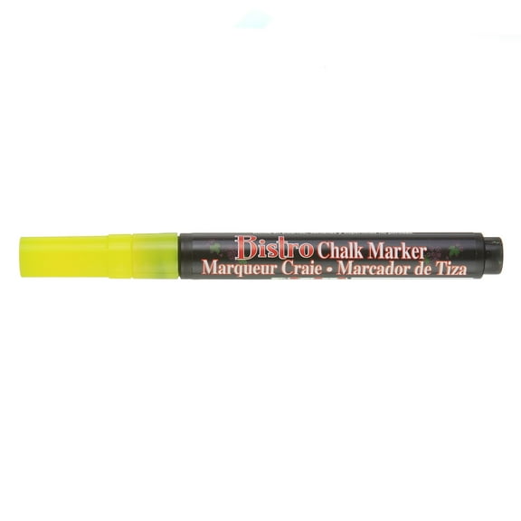 Uchida Bistro Chalk Marker, Fine, Fluorescent Yellow
