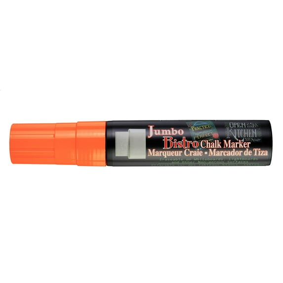 Uchida Bistro Chalk Marker, Jumbo, Fluorescent Orange