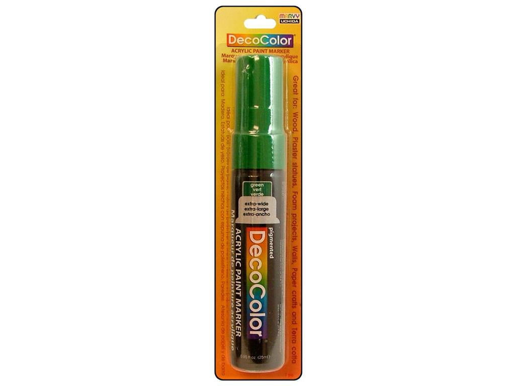 Uchida DecoColor Acry Paint Pen Jumbo Card Grn - Walmart.com