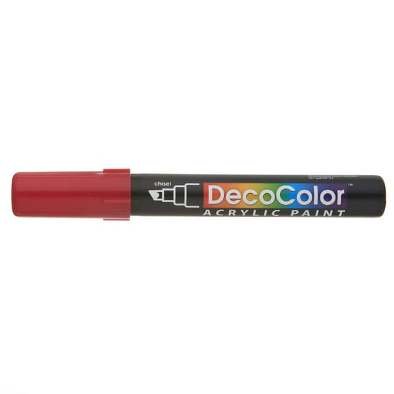 Uchida DecoColor Acrylic Paint Marker, Chisel, Aubergine