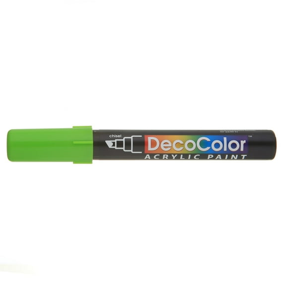 Uchida DecoColor Acrylic Paint Marker, Chisel, Light Green