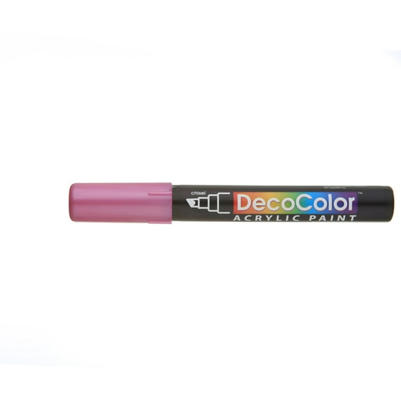 Uchida DecoColor Acrylic Paint Marker, Chisel, Metallic Red