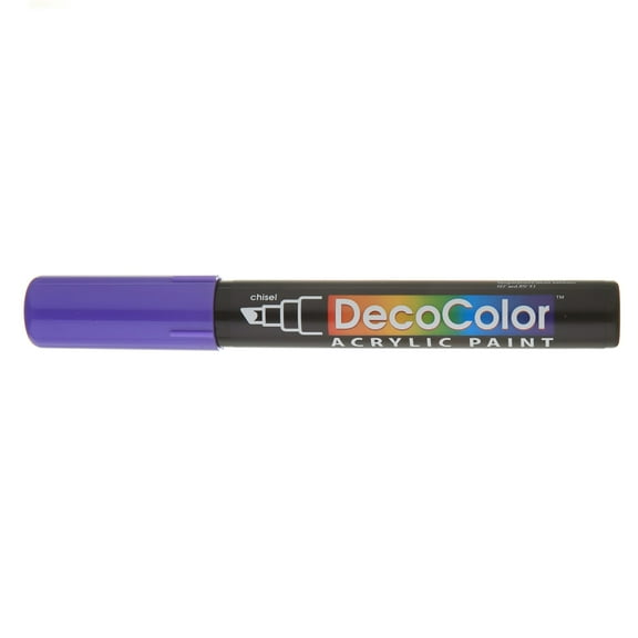 Uchida DecoColor Acrylic Paint Marker, Chisel, Violet