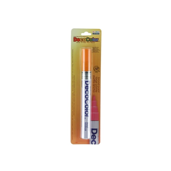 Uchida DecoColor Paint Marker, Broad, Carded Packaging, Orange
