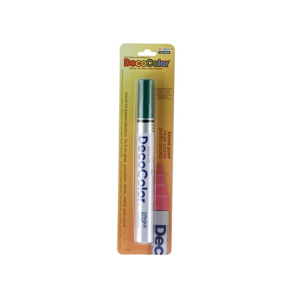 Uchida DecoColor Paint Marker, Broad, Carded Packaging, Pine