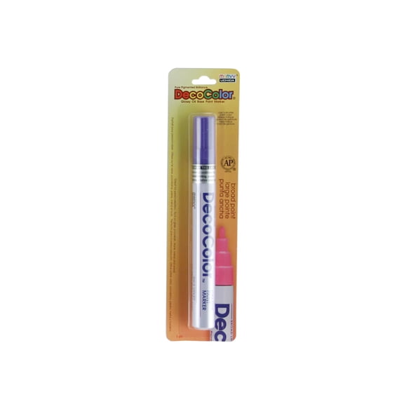 Uchida DecoColor Paint Marker, Broad, Carded Packaging, Violet