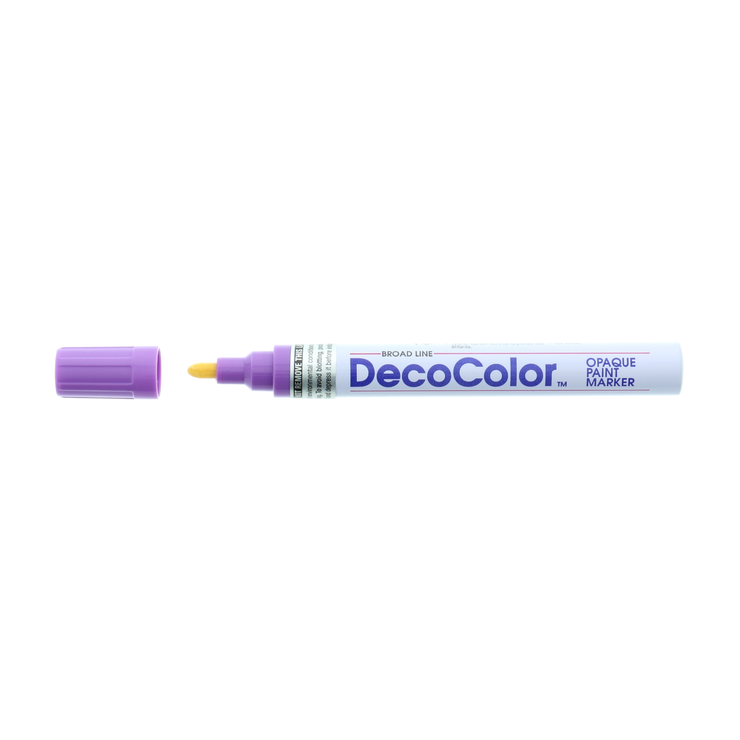 Marvy Uchida DecoColor Paint Markers, Extra Fine Tip, Assorted, 6