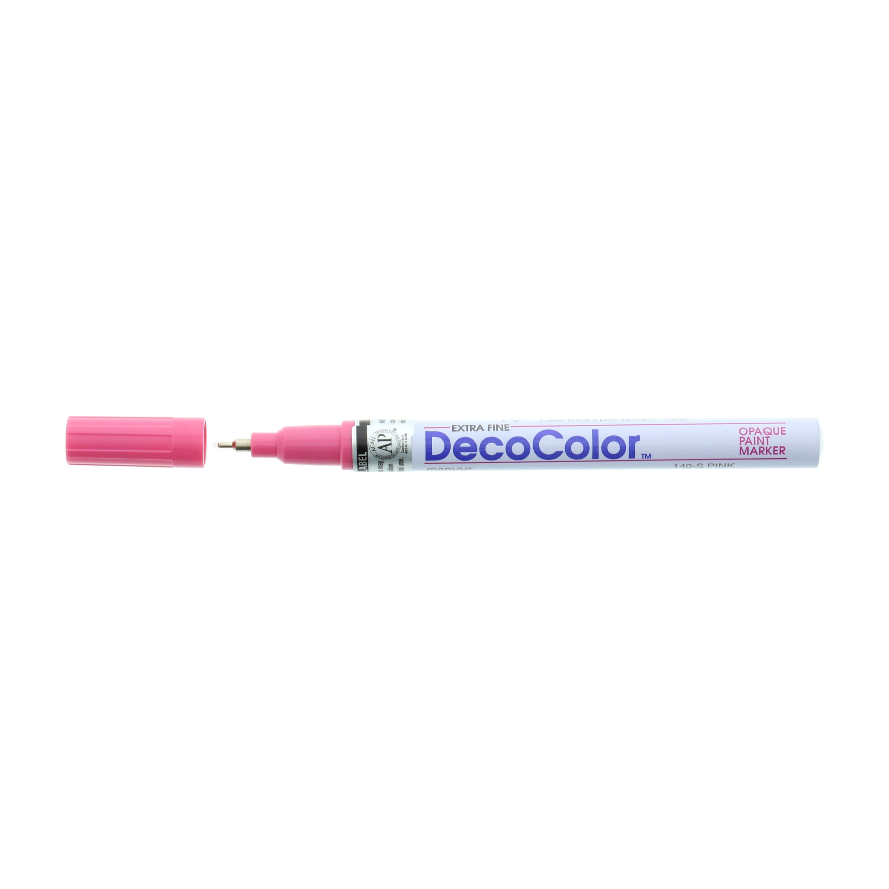 Marvy Uchida DecoColor Paint Markers, Extra Fine Tip, Assorted, 6