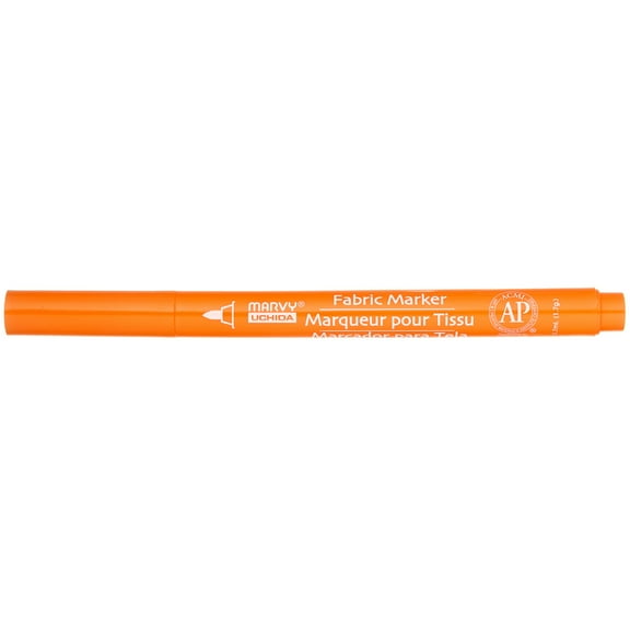 Uchida Fabric Marker, Fine-Line, Orange