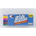 thumbnail image 1 of Uchida Fabric Marker Set Fine 6pc Bright, 1 of 2