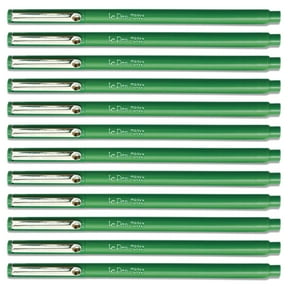 Uchida GREEN Le Pen .3MM Micro Ex Fine Synthetic Point 12 Pens