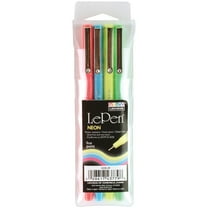 Uchida Le Pens Pack, Micro Fine Point, Neon Ink, 4 Count
