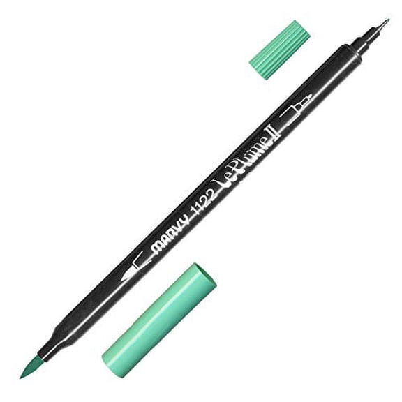 Uchida Marvy LePlume II Double Ended Marker-Pale Green; 6 Items/Order