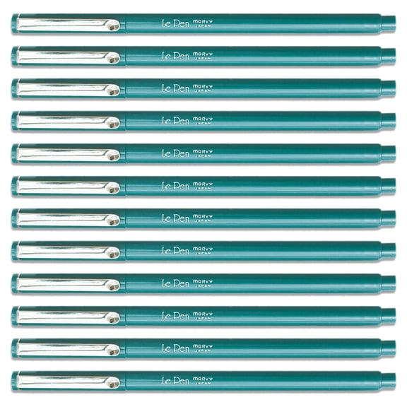 Uchida ORANGE Le Pen .3MM Micro Ex Fine Synthetic Point 12 Pens