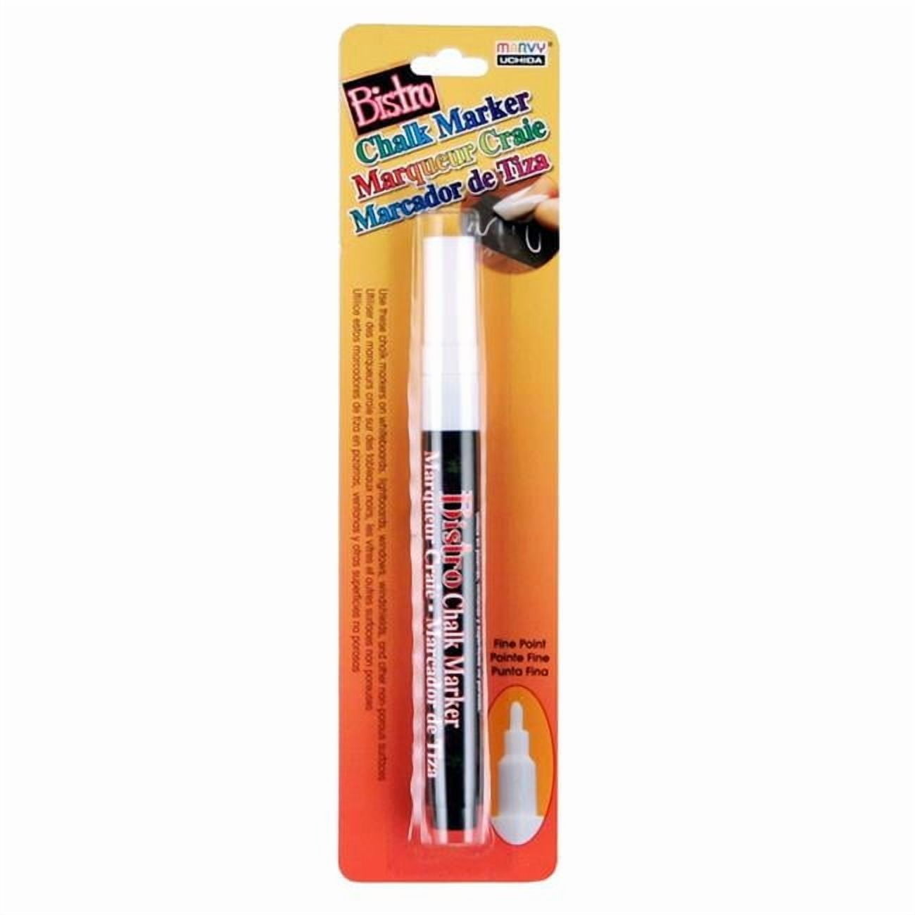 Uchida of America  Bistro Chalk Markers Bistro Single White Marker Fine Tip - 6 Each