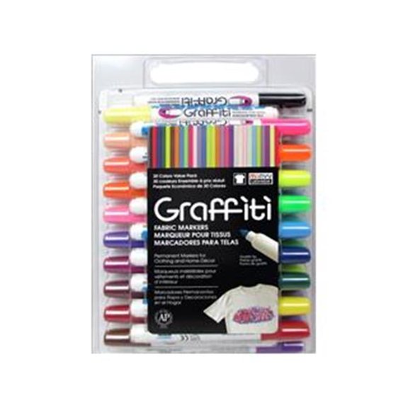Uchida of America Fabric Marker Graffiti Set 30 Piece