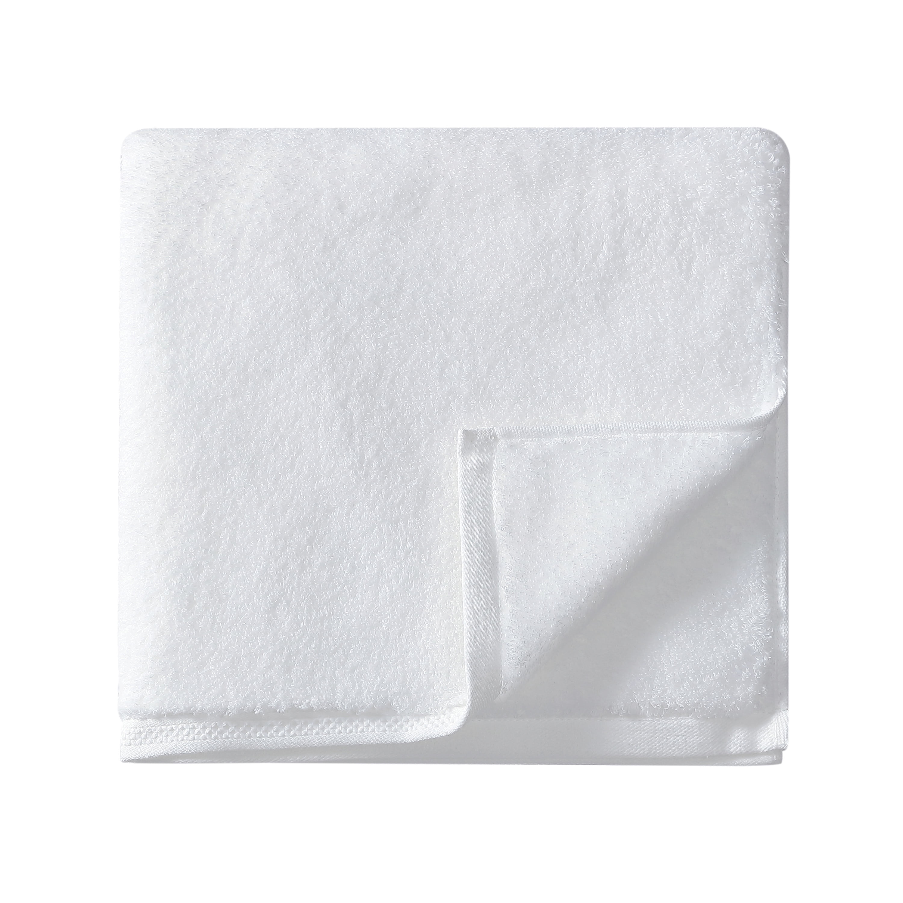 Uchino Super Absorbent Bath Towel, Cotton Loop Terry, White