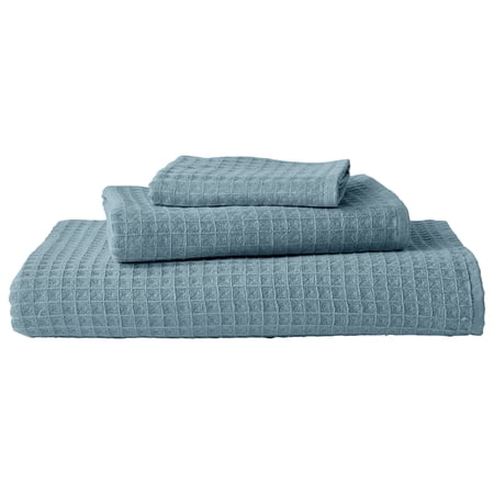 Uchino Waffle Twist Cotton Hand Towel Eucalyptus, Green