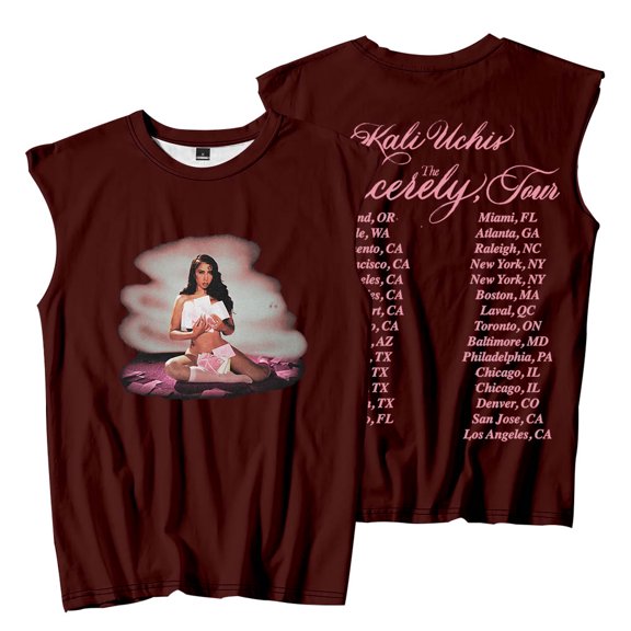 Uchis The Sincerely Tour 2025 Merch Sleeveless T-Shirts Women Men HipHop Tank Tops Tee