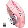 thumbnail image 1 of Uciefy Wireless Gaming Mouse Optical LED Rechargeable Silent Mice Portable 6 Buttons with USB Receiver Pink, 1 of 6